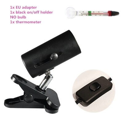 25w uva&uvb lampe uv-lampe til skildpadder fylde lys calciumforsyning uvb-lampe uvb 3.0 lamper til krybdyr et sæt: Kun on off holder