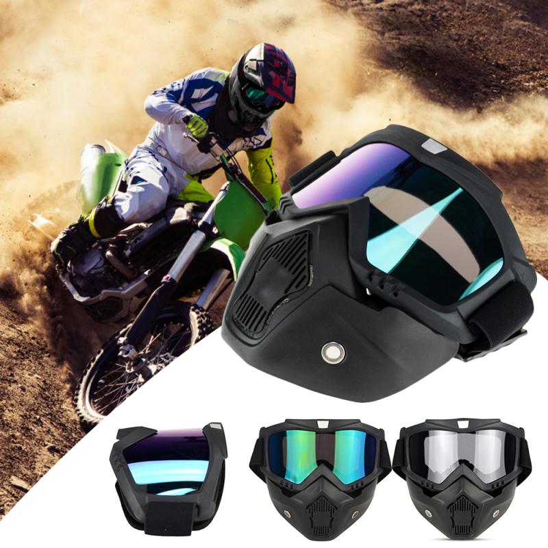 Lunettes de Ski Snowboard motoneige lunettes de Ski coupe-vent Motocross lunettes de protection lunettes de sécurité avec bouche lunettes de fête