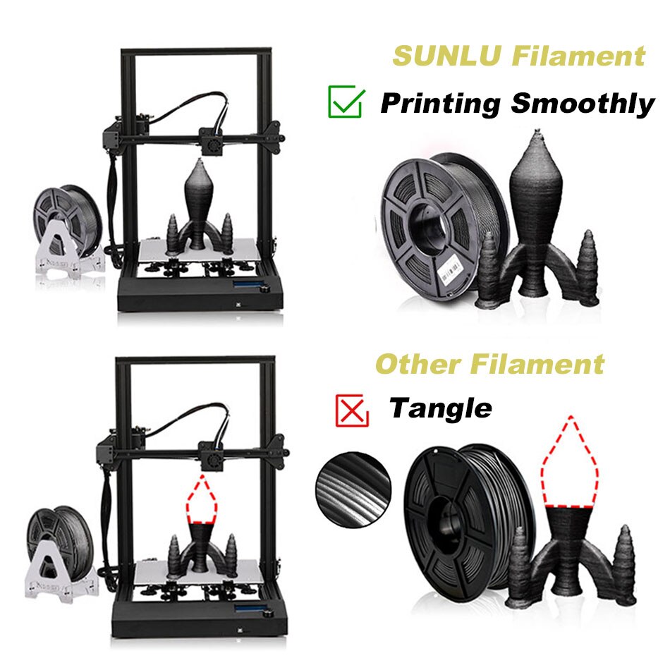 SUNLU S PLA Filament 1.75MM 1kg Plastic SPLA 3D Printing Material 3D Printer Filament