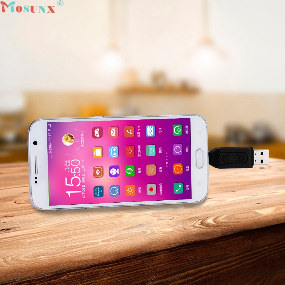 Mosunx Jasmine MINI USB 2.0 +OTG Micro SD/SDXC TF Card Reader Adapter U Disk 0223