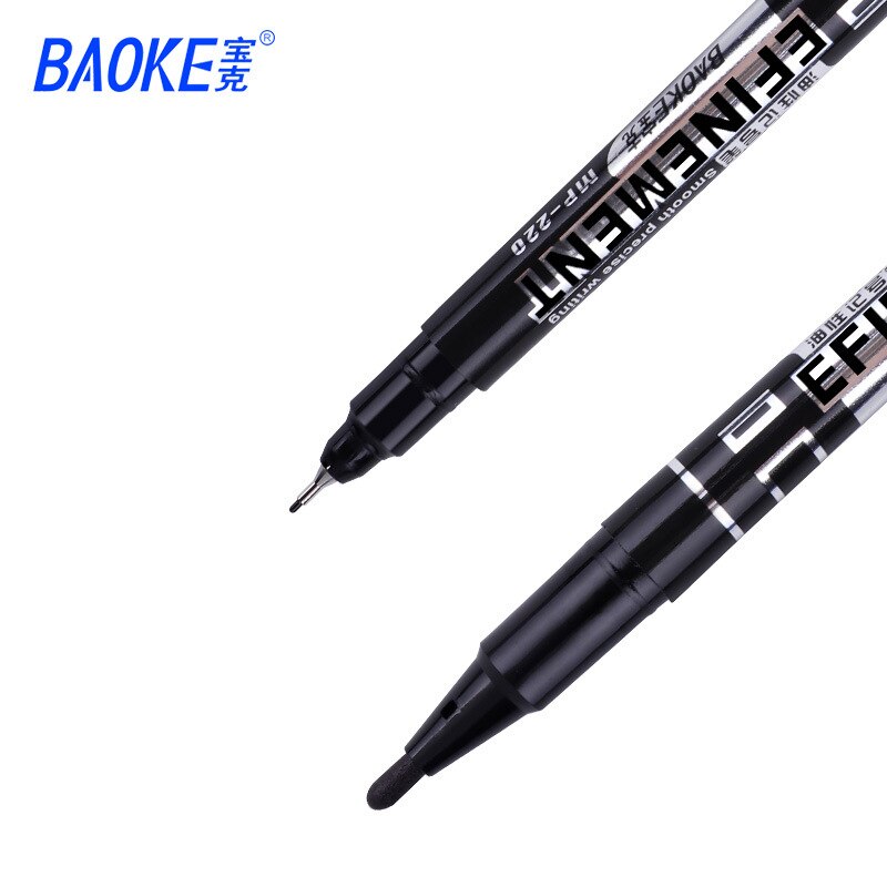 1 Pcs Red/Blue/Black The Office Supply Double-head Marker Pen Stationery Oily Markers Fast Dry Marker Pens