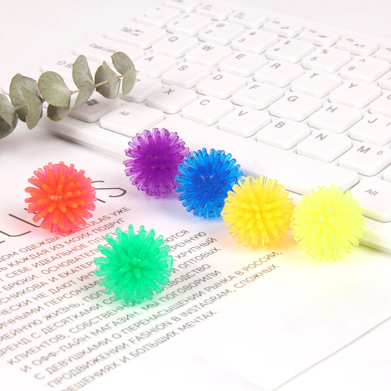 6pcs Spiky Ball Fidget Toy di piccole dimensioni per bambini bambini autismo sensoriale ADHD ansia sollievo Juguete Antiestres esercizio Grip Ball