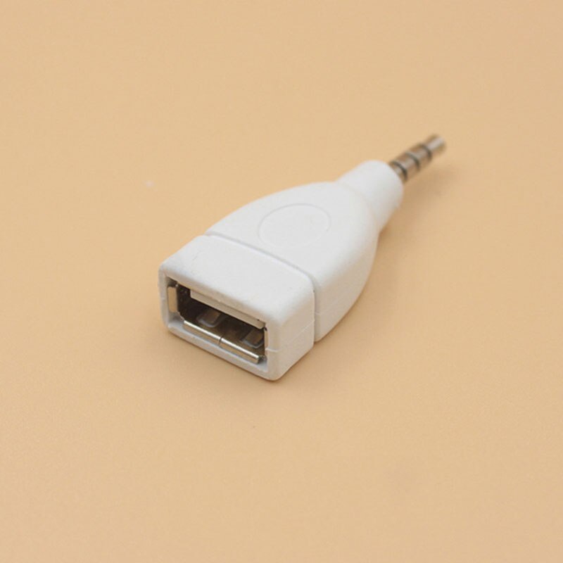 Universal 3.5mm AUX Jack Audio Plug To USB 2.0mm Converter USB Aux Cable Cord For Car MP3 Speaker U Disk USB Flash Drive Adapter