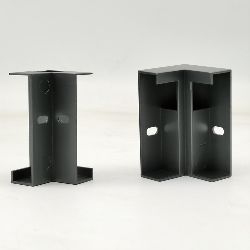 60mm/80mm LED Skirting Line Strip Light Aluminum Profile Accessories Baseboard Plastic Internal Angle External Corner Connector