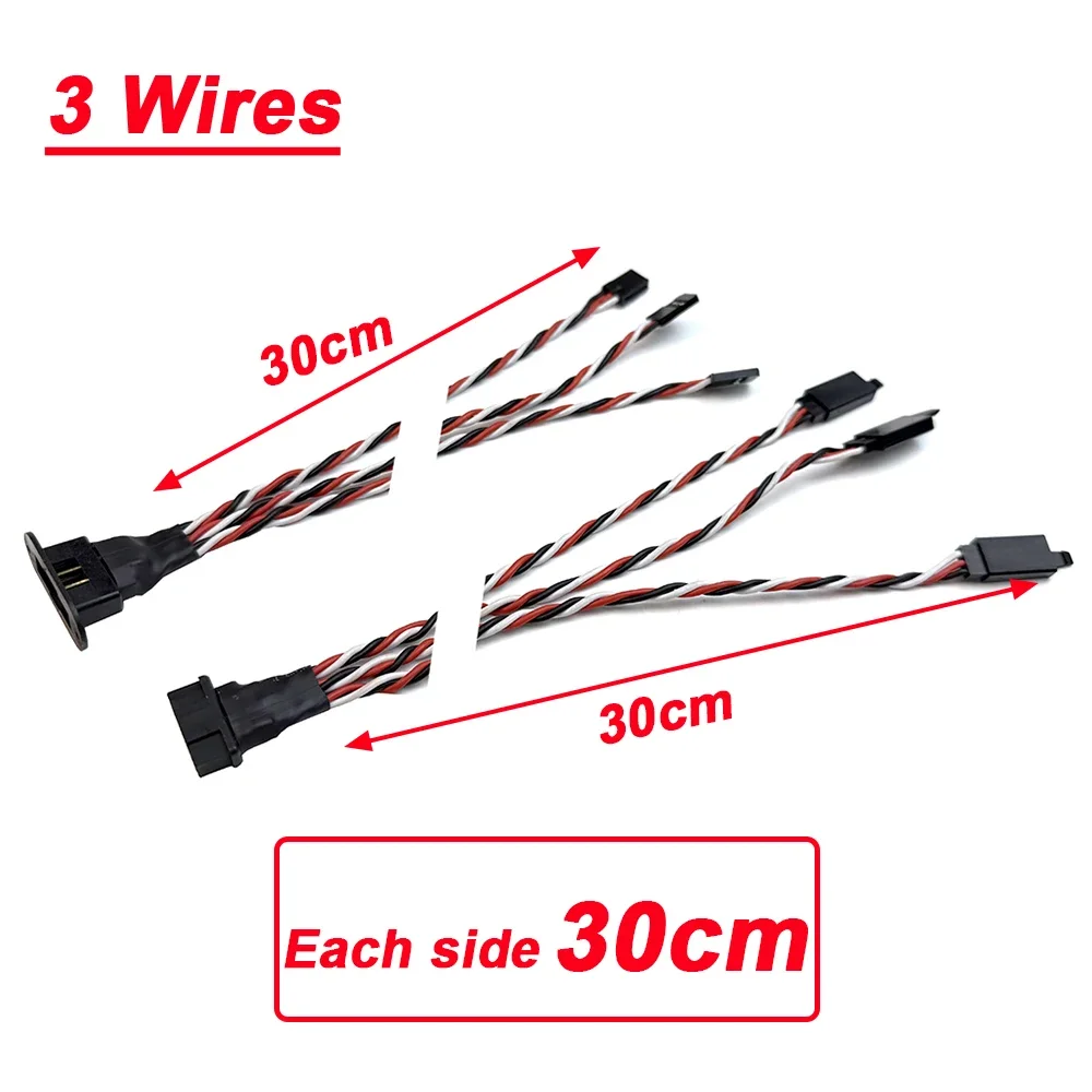Connecteur MPX plaqué or à 8 broches, prise d'extension Servo multi-fils mâle femelle 2/3 fils pour modèle RC, avions planeurs Fixwing: Violet