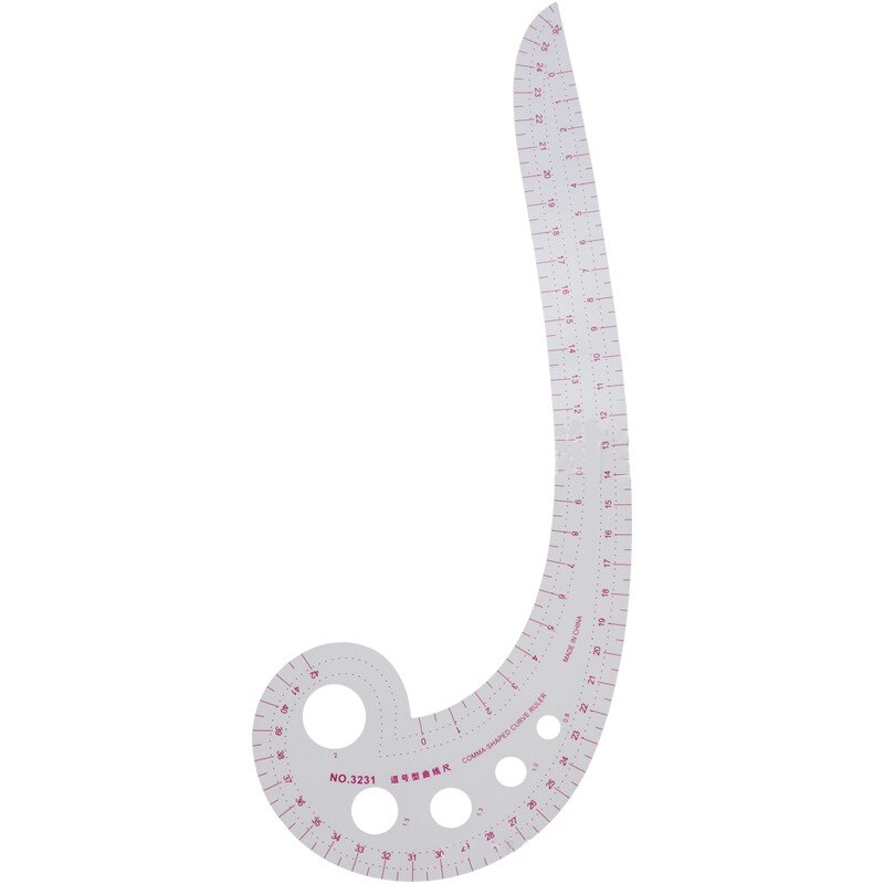 Comma-shaped Curve Ruler for Patchwork Inner Scale Sleeve Curve Ruler Making Clothes DIY Tools Sewing Tools Accessories