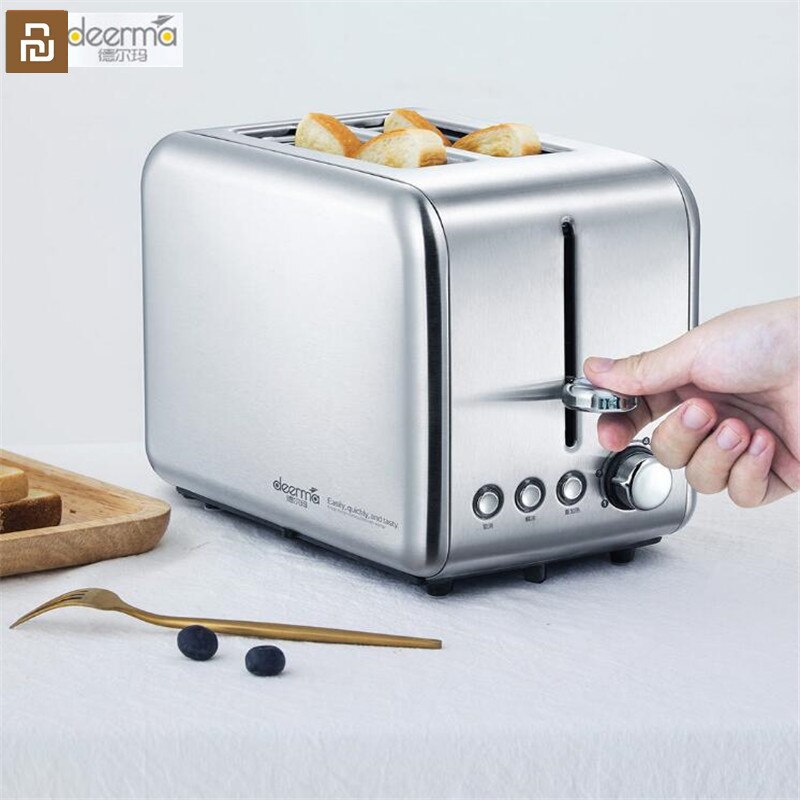 Youpin deerma elektrischer brotbackautomat aus edelstahl, haushaltsbackgerät, frühstücksgerät, küchen-toast-sandwichgrill