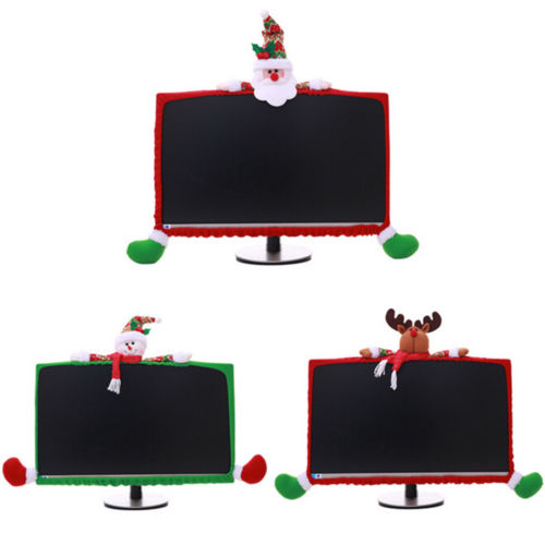 Julecomputer lcd-skærm kantdæksel skærmkant beskyt juledekoration festlige ornamenter festartikler boligindretning