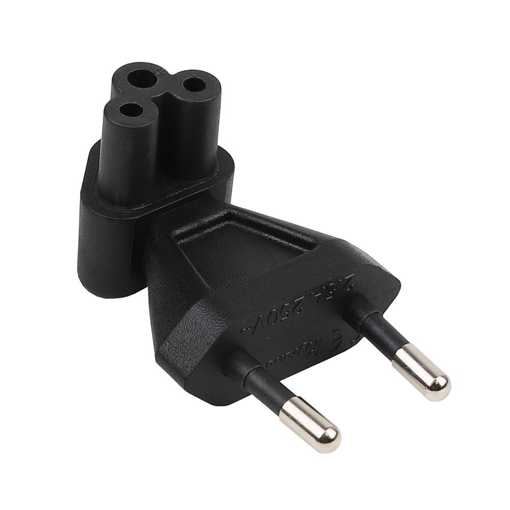 EU TO IEC320 C5 Power conversion plugs ,European 2 Pin Male to IEC 320 C5 Right Angle Power adapter: Right-angled