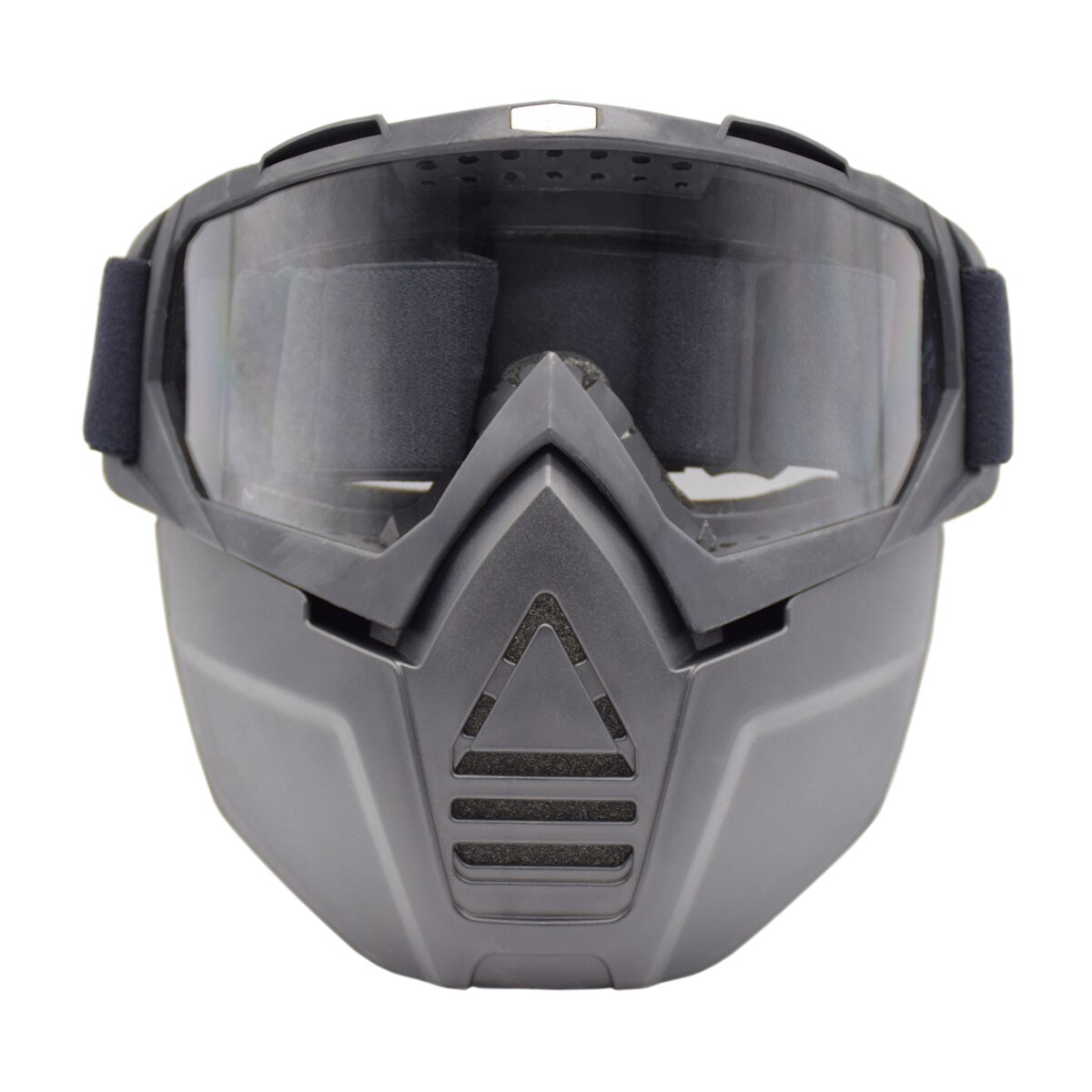 Unisex Skiing Goggles Modular Mask Detachable Mouth Filter Men Women Ski Snowmobile Snowboard Goggles Snow Winter Ski Glasses: 017005 Clear