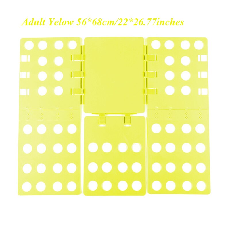 Clothes Folding Board Adult Child Clothing Folder Closet Organizer Folders Boards Quick Clothes Holder Laundry for Mom: ADULT-Yellow