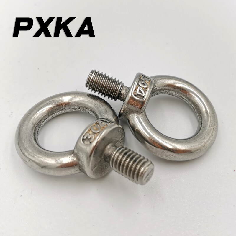 304 stainless steel eye screw. National standard ring. Eye bolt. Marine hardware [M3-M30]