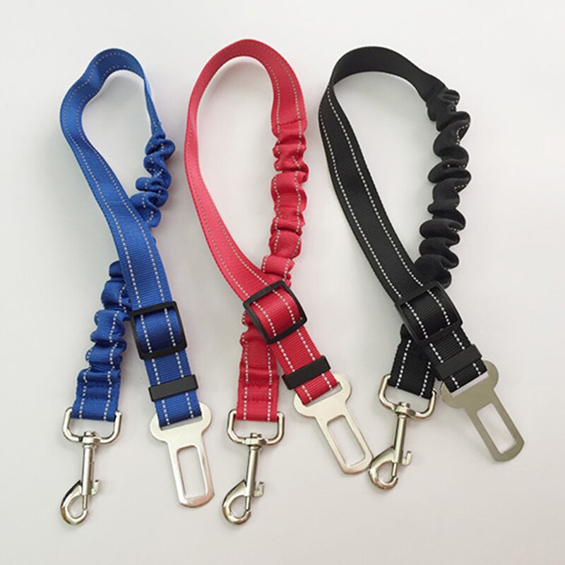 Autogordel voor huisdieren, intrekbare en verstelbare reflecterende elastische trekkoord voor honden, autogordel voor huisdieren, huisdierbenodigdheden