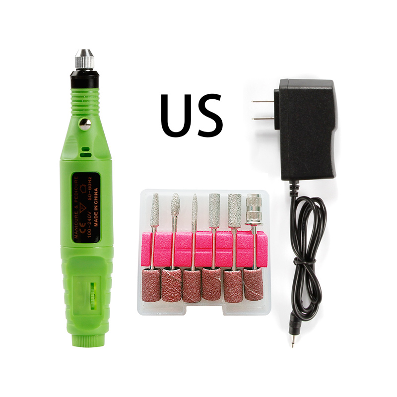 Apparecchi elettrici per Manicure Pedicure USB Macchina Del Trivello Del Chiodo Della Cuticola Remover Gel Unghie Artistiche Punte da Trapano Fresatura Rettifica Frese E Taglierine Per Micro SIM: GJ1451GUS