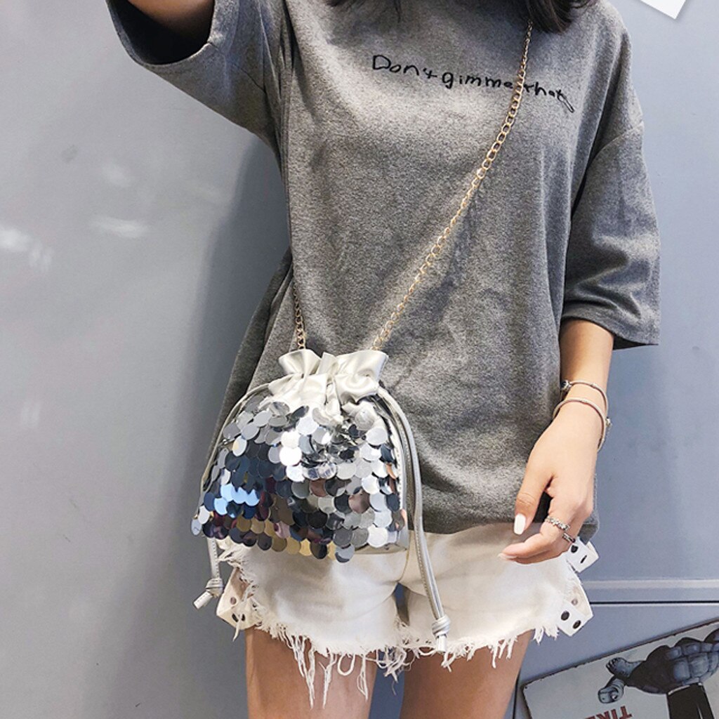 Kobiety torba cekiny kolorowe księżniczka Bling torba kurierska na ramię typu crossbody taschen kobiety bolsa masculina worek femme kobieta torba 2019