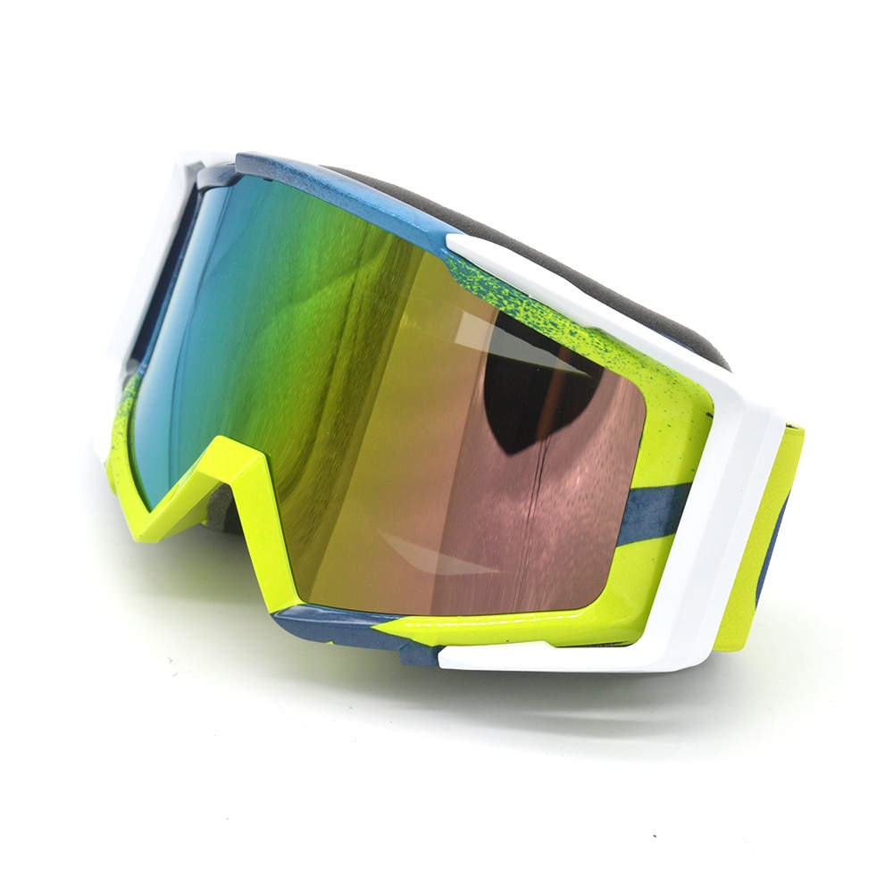 Motocross solglasögon motorglasögon cykel cross flexibla glasögon tonade uv glasögon motorcykel skidåkning glas vintage retro glasögon