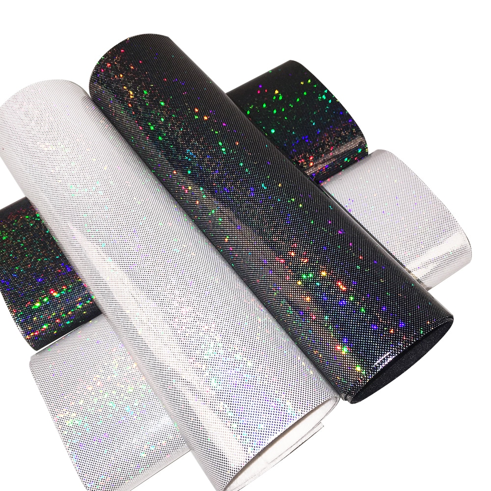 David tillbehör 20*34cm spegel hologram konstläder konstläder tyg gör det själv sömnad plagg knutbåge väska material ,1 yc 3431