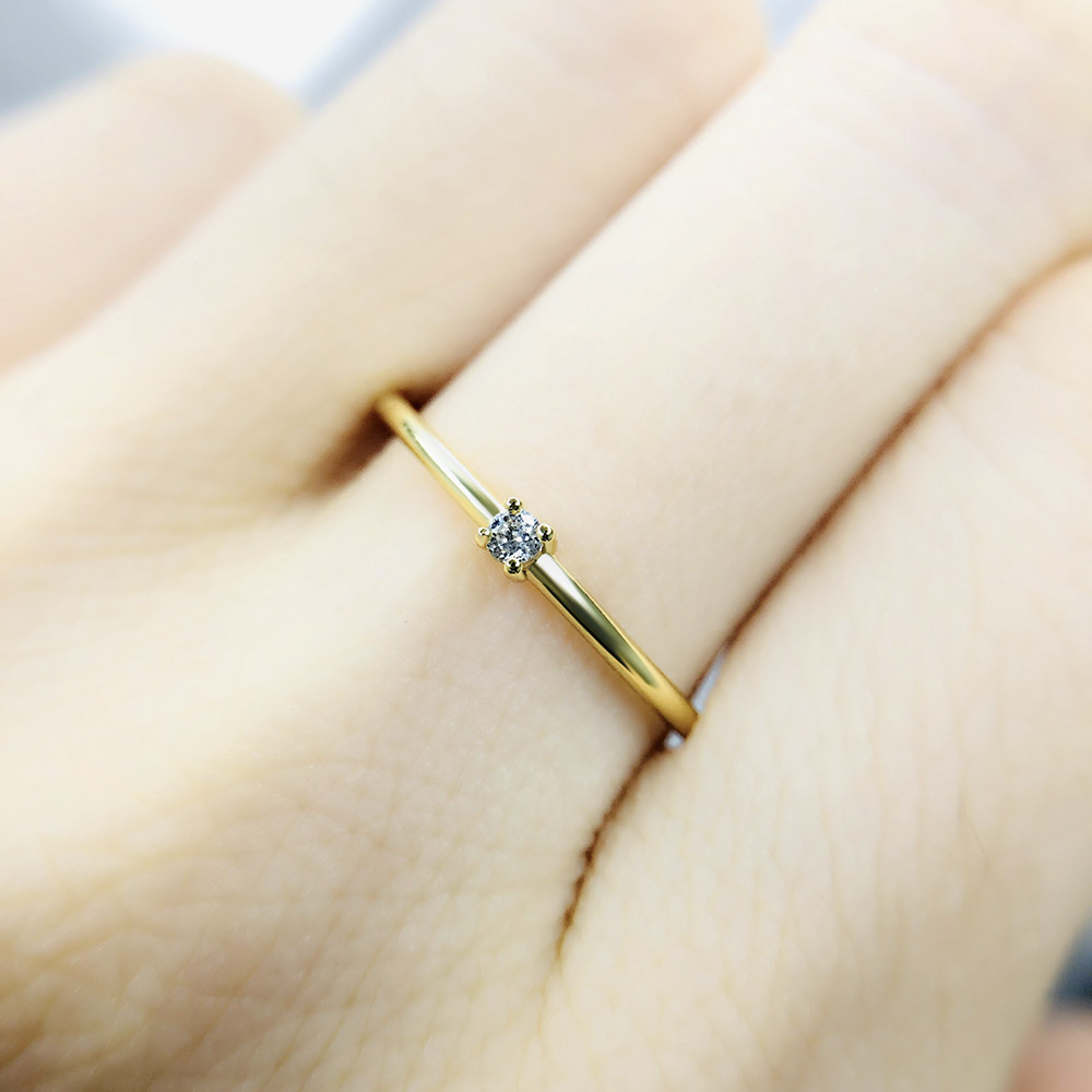 ZHOUYANG Koreanische Ringe F��r Frauen Gold Farbe Schmuck Hochzeit Engagement Ring Grohandel Weibliche Mdchen Liebe Schmuck R246