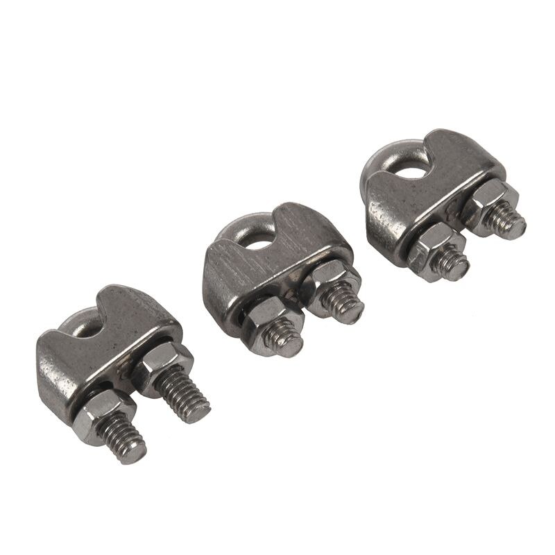 ! 6 Pcs 304 Stainless Steel Saddle Clamp Cable Clip m Wire