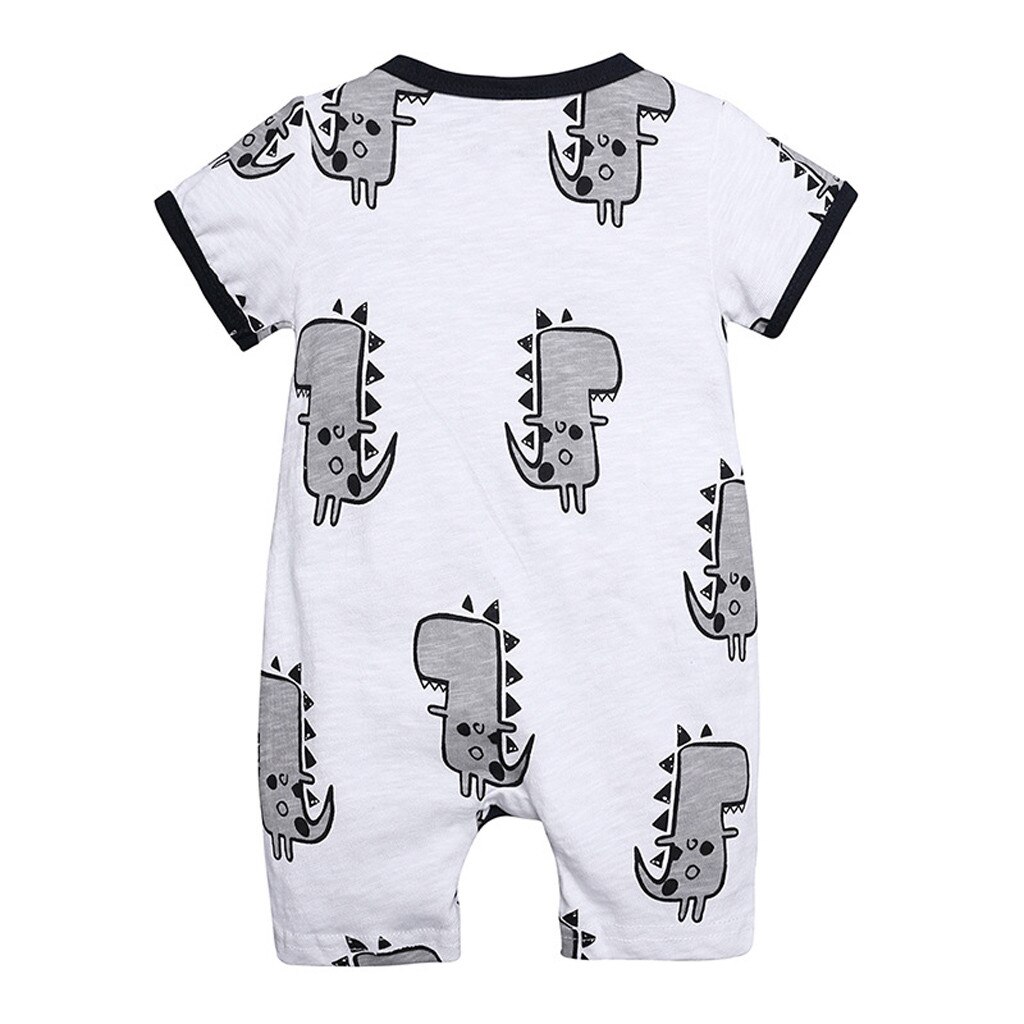 Zomer Mode Rompertjes Casual Pasgeboren Baby Baby Boy Meisje Cartoon Dinosaurus Romper Katoenen Jumpsuit Outfits Kleding Baby Kleding