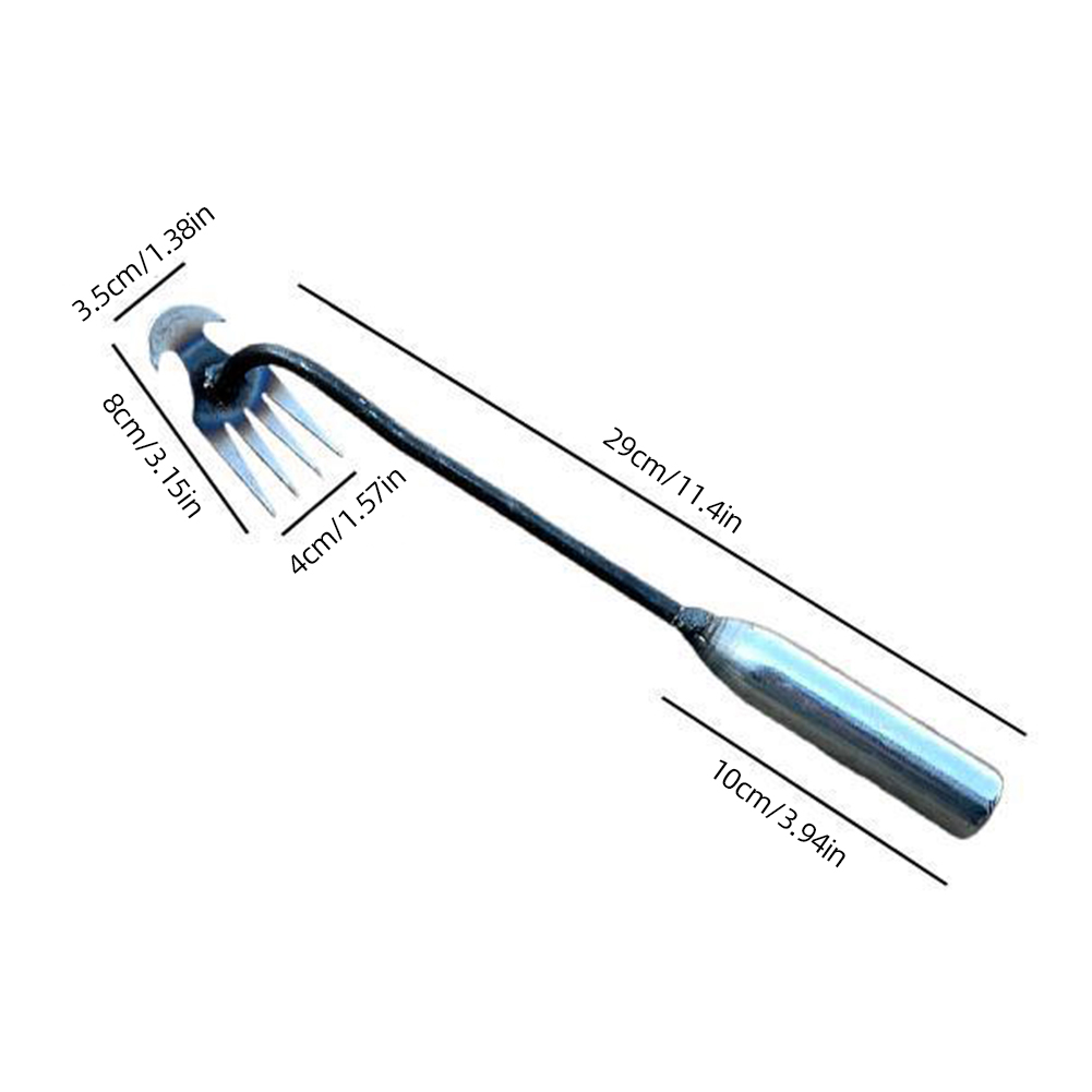 Metal Weeding Hoe Rake, Weeders De Jardim De Aço Inoxidável, Grass Rooting Solto Solo, Remoção manual de ervas daninhas, Extrator, Ferramentas De Jardinagem