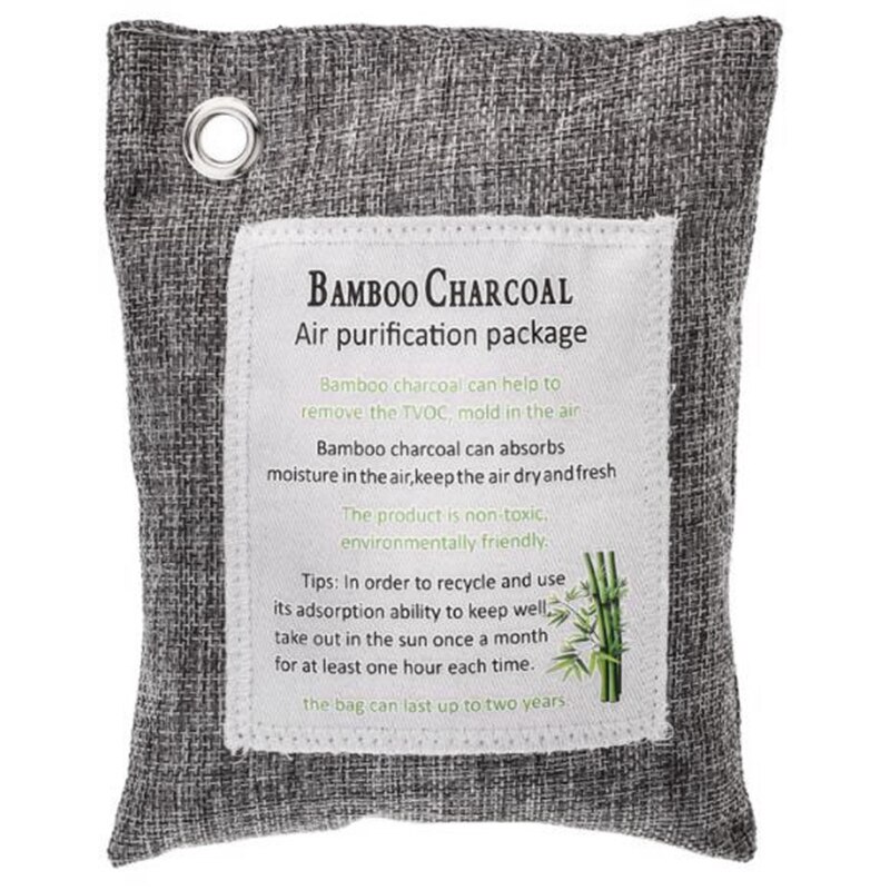 Activated Bamboo Charcoal Bags 8 Pack (4X200G+2X100G+2X75G) Natural Eco Friendly for Home, Car,Closet,Shoes.