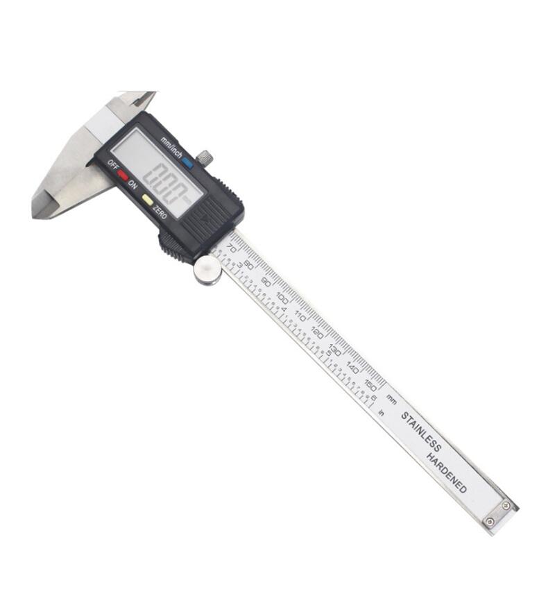 Mini Pocket Stainless Steel Digital Caliper 50mm 70mm 100mm 150mm Electronic Vernier Caliper Slider Caliper Gem Thickness Gauge: 0-150MM TYPE B