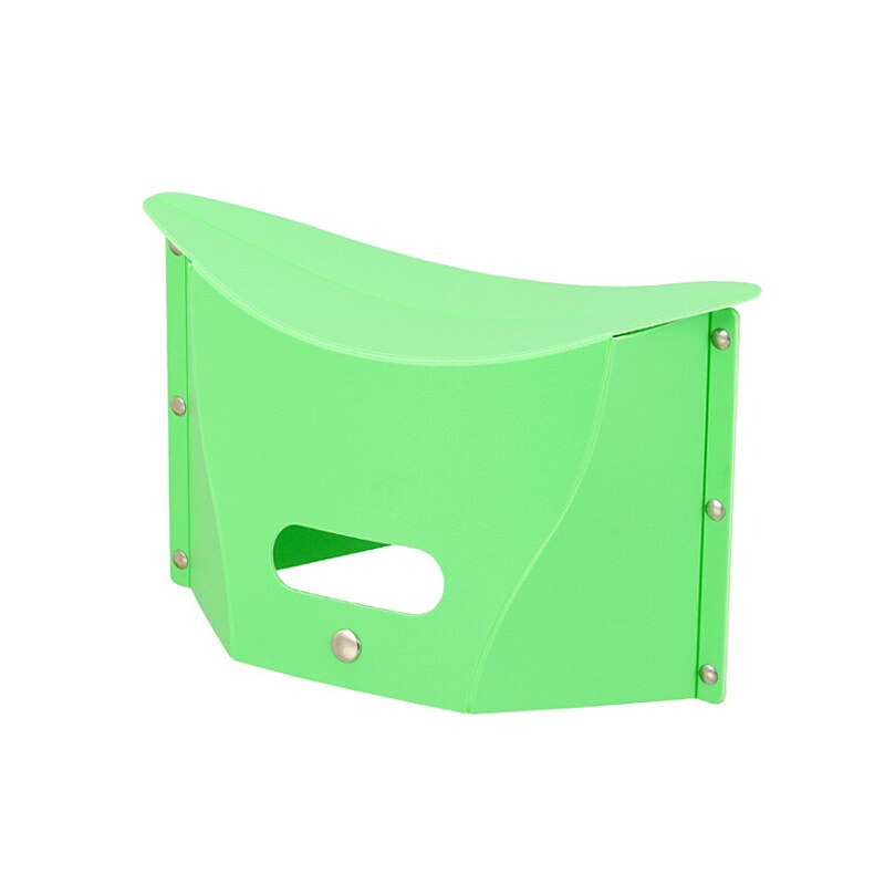 Folde børn voksne skammelstol sæde ultralet fiskeri pp camping bærbar vandring 3 farver: Grøn