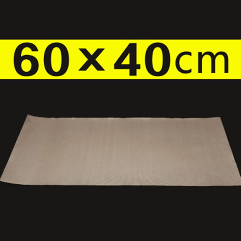 Återanvändbar mikrovågsugn matlagningsplatta non-stick hög temperatur resistent tygduk anti-olja bakugn olja papper: 60 x 40cm kaffe