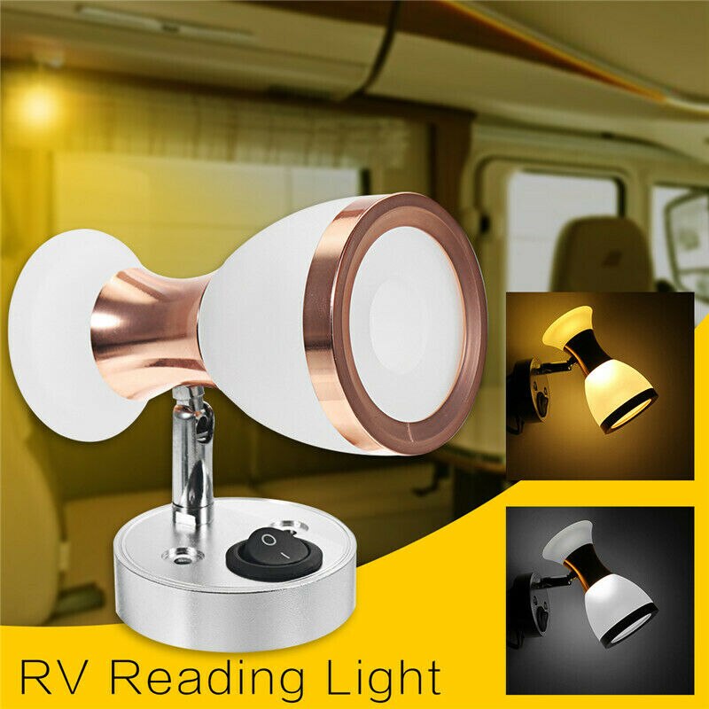 12 Volt DC LED Interieur Licht RV Caravan Trailer Boot Wall Mount Leesvoer Boek Lamp Grote LED Spot Light IP44