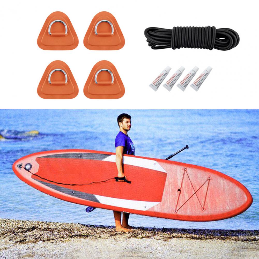 1Set D Ring Patch Waterdicht Eenvoudig Te Gebruiken Roestvrij Staal Surfplank Sup Pvc Patch Voor Kano