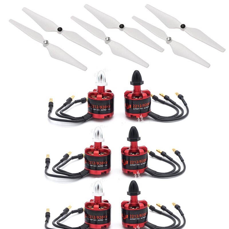 6pcs/lot 2212 920KV Brushless Motor and 9450 carbon Propeller for DJI