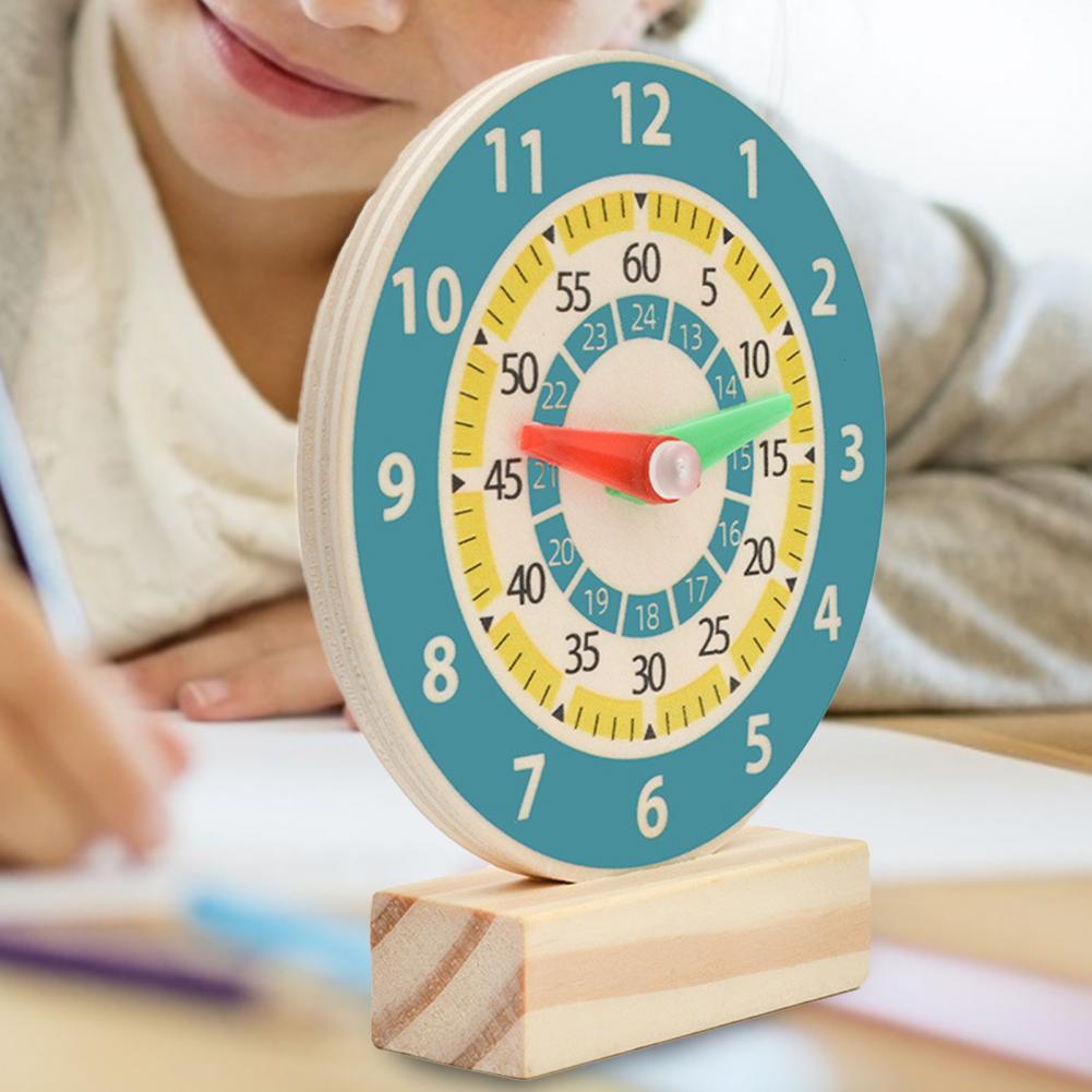 Klok Speelgoed Delicate Craft Cognitieve Mini Leren Houten Klok Speelgoed Houten Klok Speelgoed Voor Kind
