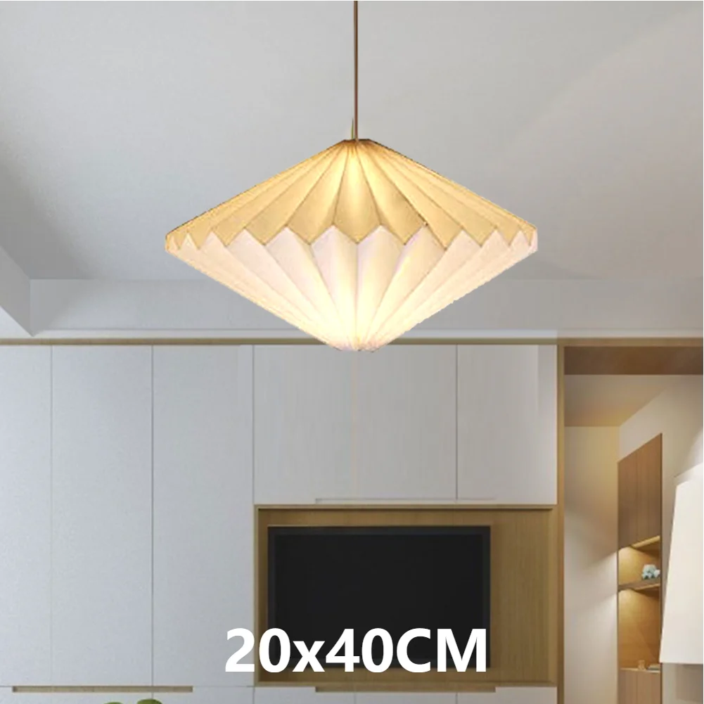 Origami Ceiling Lampshade Nordic Style Paper Lantern Shade Decorative Light Cover for Living Room Decor: Yellow
