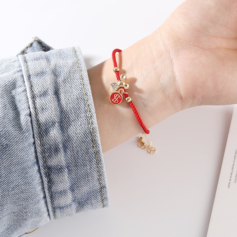 Popular Girl Bracelet Bracelet Wild Temperament Year Red Zodiac Year Of The Rat Transit Blessing Bracelet