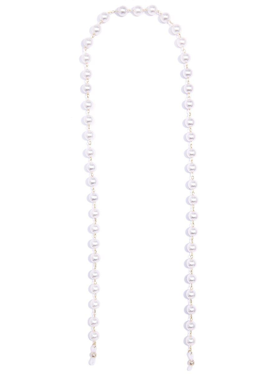 Cordón para mascarilla, COLLAR COLGANTE de perlas para cuello, gafas, cadena antipérdida, soporte multiusos