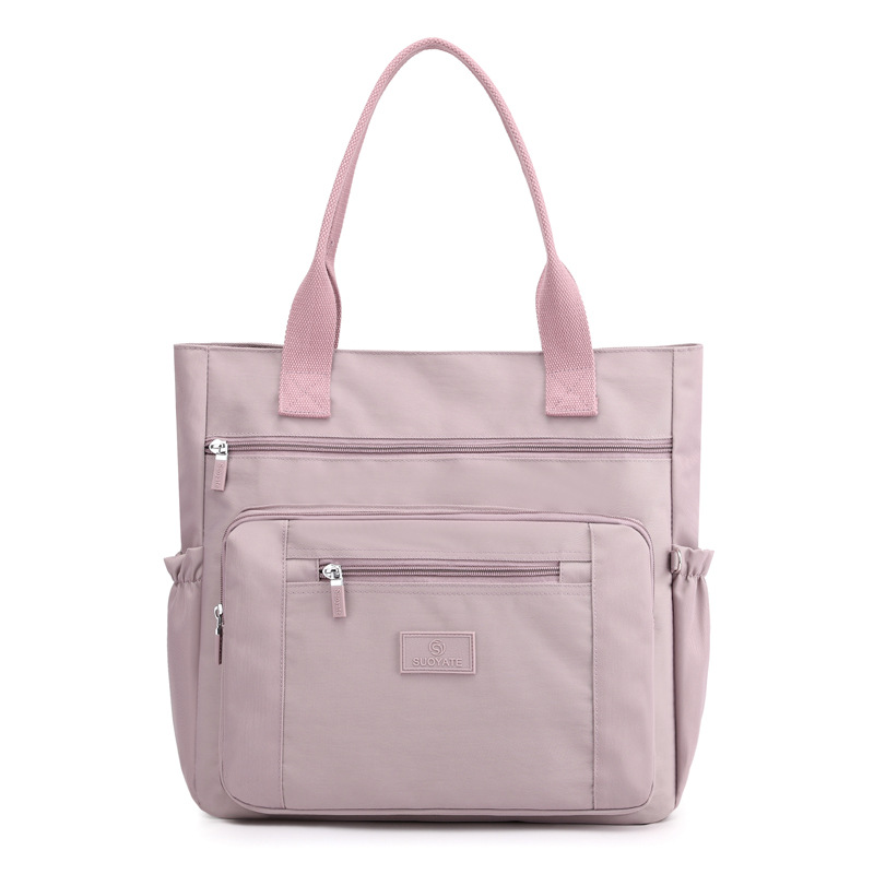 Warterproof Nylon Schoudertas Vrouwelijke Grote Capaciteit Draagtas Mode Handvat Tas Boodschappentas Reishandtas en Portemonnee B