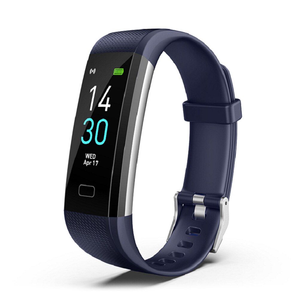 Smart klocka dam sport män smart band blodtrycksmätare  ip68 vattentätt smartwatch armband för android ios telefon: Blå