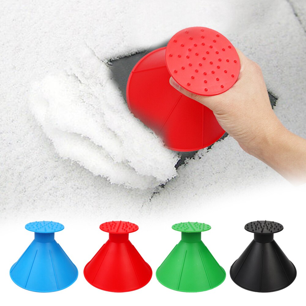 Auto Ice Scraper Useful Car Windshield Snow Removal Magic Outdoor Ice Shovel Cone Shaped Funnel Snow Remover Tool Scrape