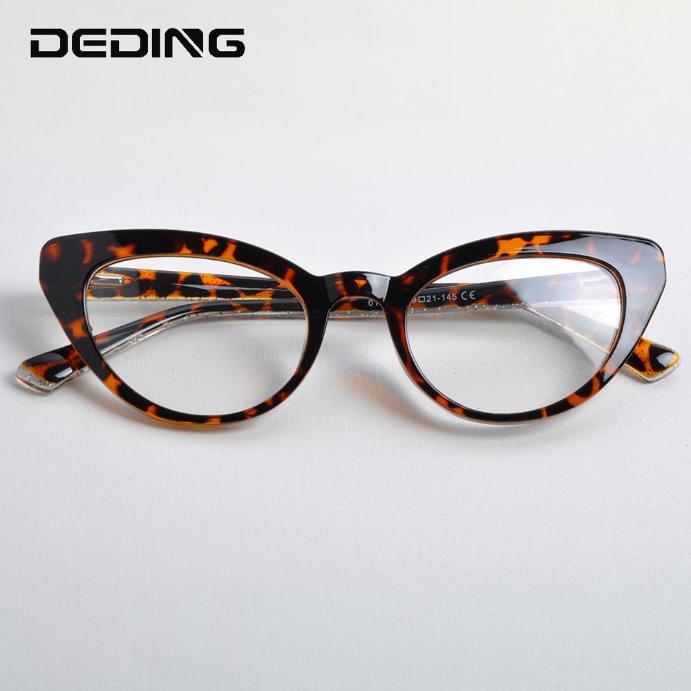 Cat eye  tr90 damesbrilmontuur met multicolor glazen op sterkte, monturen met veerscharnier, damesbril met heldere glazen  dd1602