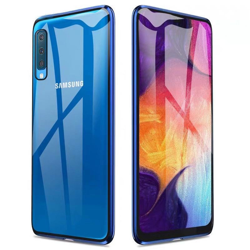 Doppelseitige Glas Fall Für samsung Galaxy A50 Cases Magnetic Metall stoßfänger Abdeckung für samsung A20 A30 A70 A50S m30S Coque