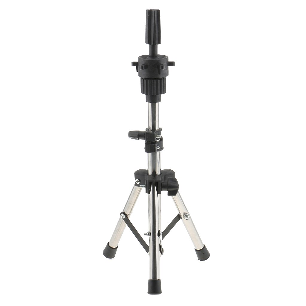 22inch Block Cork Mannequin Head Training Manikin for Wigs Practice Hat Display with Tripod Stand &amp; T Pins Wig Head Stand