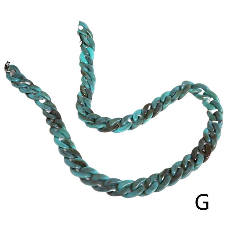 Vintage leopard anti-halk akryl solglasögon kedja dam herr glasögon kedjor läsglasögon kedja glasögon korthållare lanyard: 18