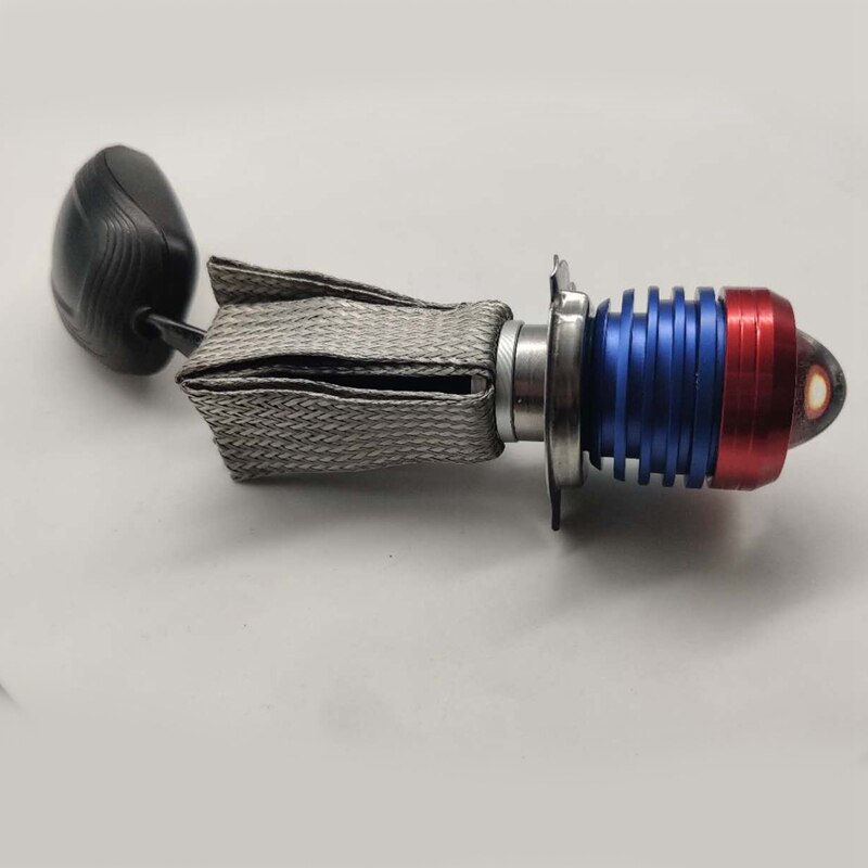 HID Projector Retrofit Headlight Lens Angel Eyes Motorcycle Headlight Bulbs LED Projector Lens DIY H4 Universal