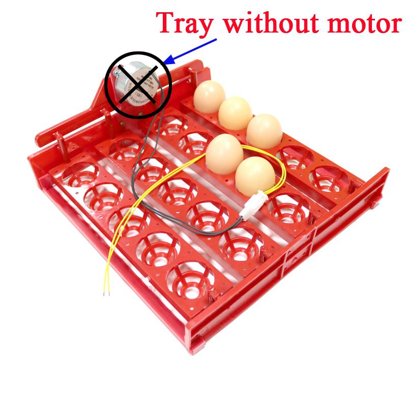 20 Eggs Incubator Turn Eggs Tray 220V/110V/12V Motor Chicken Eggs Automatic Hatching DIY Incubator Accessories Equipment 1 Set: WHITE
