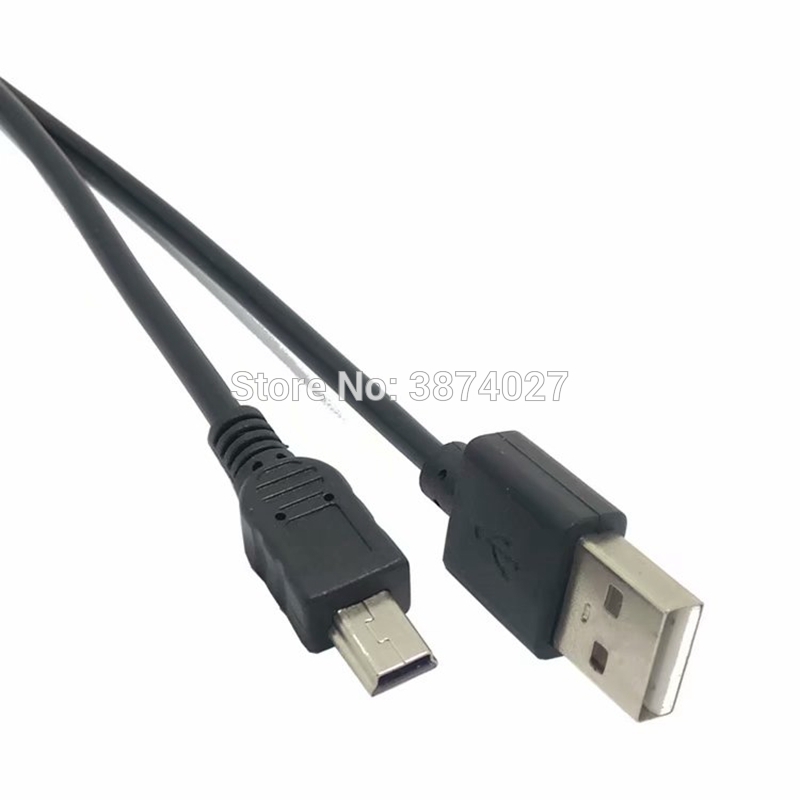 0.3M-5M USB Cable 2.0 A Male to Mini B 5 Pin 5P T Port MiniUSB for Devices MP3 MP4 Camera Mobile Phone HardDisk Computer