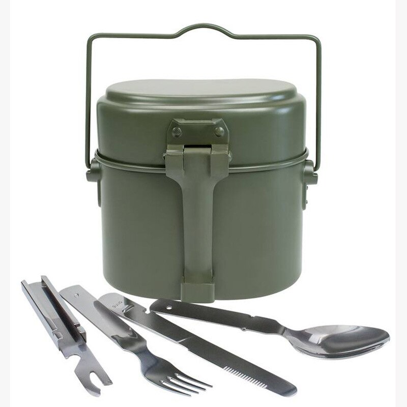 Classic German lunch box three-in-one portable lunch box outdoor camping picnic
