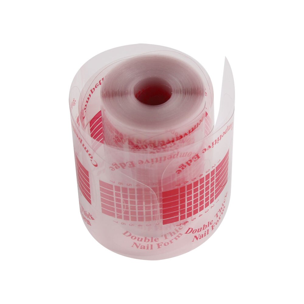 Nail Forms Extension Acryl Franse Curve Sticker Uv Gel Gebouw Zelfklevende Manicure Pvc Clear Red Nail Form