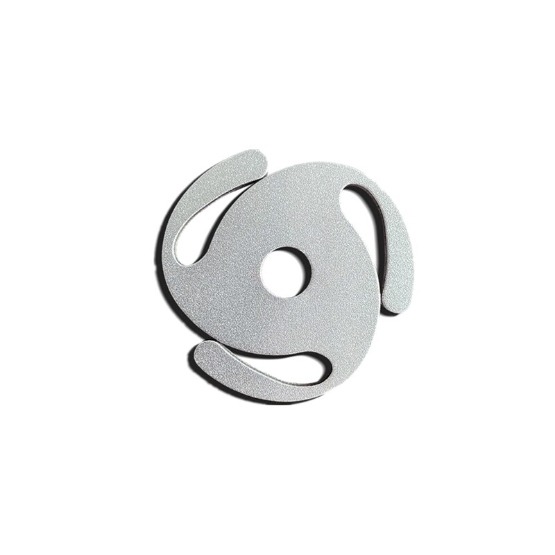 Light Weight 45 RPM Center Adapter Balanced Metal Disc for LP Vinyl Record Player 7.5mm Center Hole: Silver
