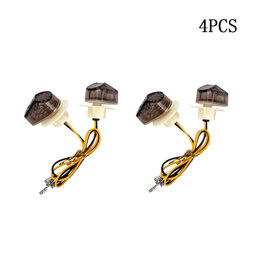 2 Stuks/set Indicator Lamp Motorfiets Verlichting Motorfiets Accessoires Voor Knipperlichten Universal Flasher Licht: Goud